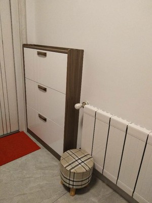 全屋定制翻斗鞋柜制作,定制的翻板鞋柜怎么装门