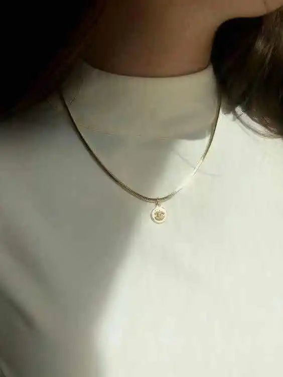 chanel香奈儿中古项链,中古饰品vintage香奈儿