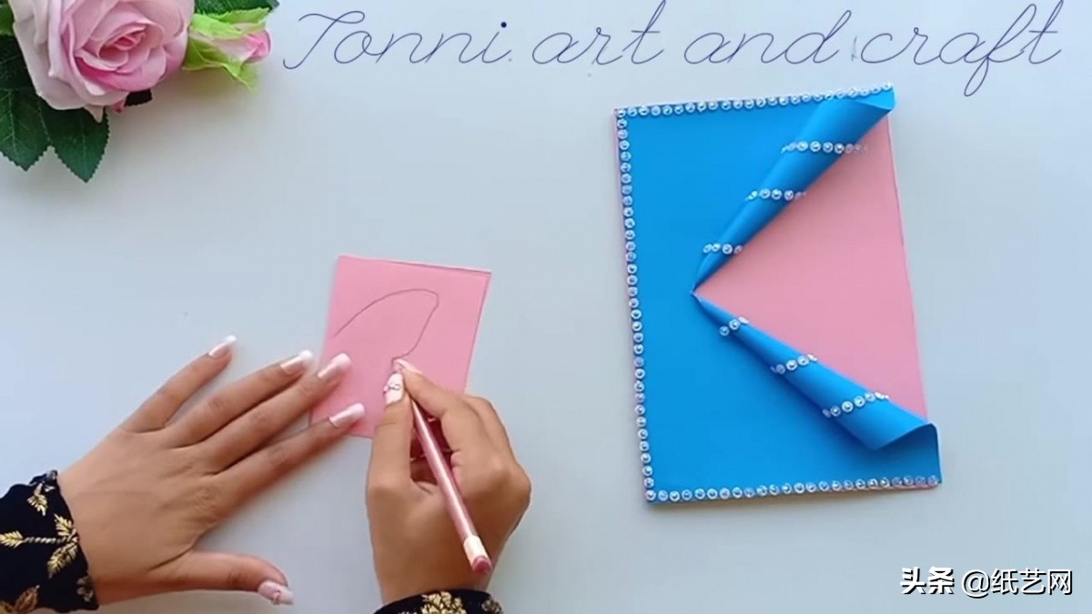 新年贺卡用卡纸还是彩纸,一看就会的超简单手工新年贺卡