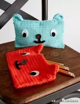 钩漂亮钩针收纳袋,钩笔袋编织教程
