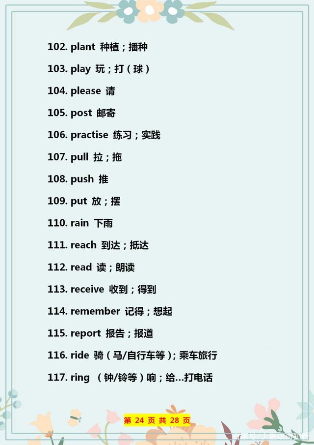 英语140个形容词,英语184个语法点