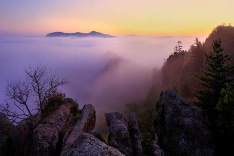 世外桃源仙游,南岔仙翁山山顶