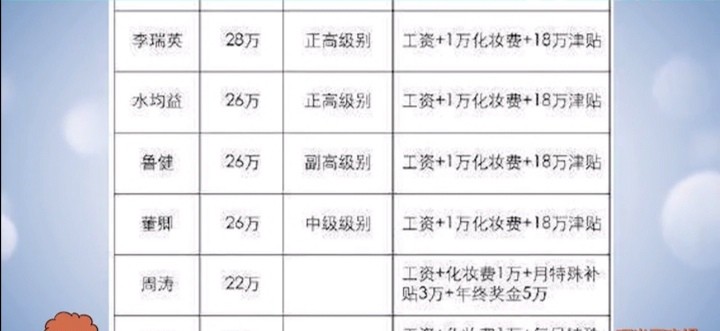 谢娜月薪,谢娜薪水