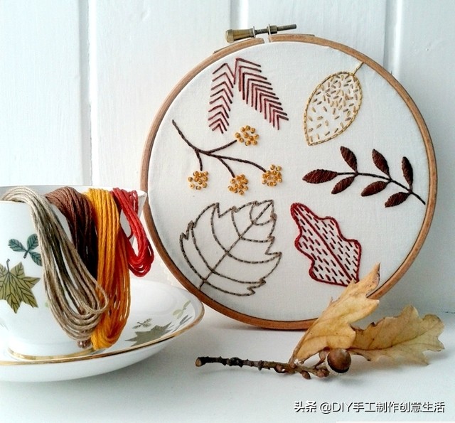 刺绣一针一线,基础的刺绣方法很适合新手学习哦