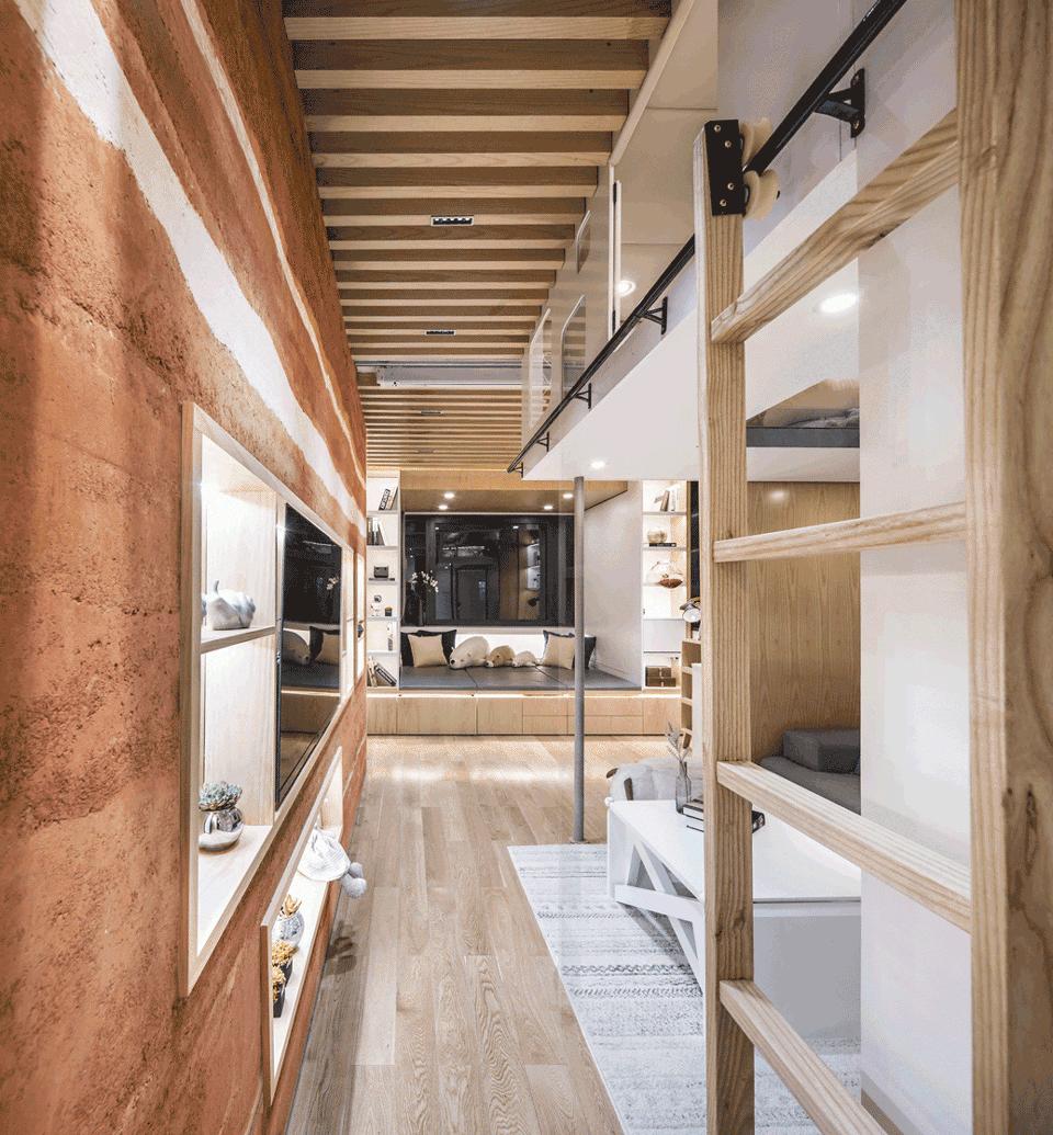 上海不到34㎡的老公房，“翠玲珑”设计，竟容纳祖孙三代五口人