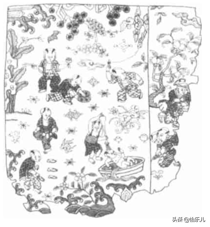 明十三陵出土文物百子衣,明定陵出土服饰