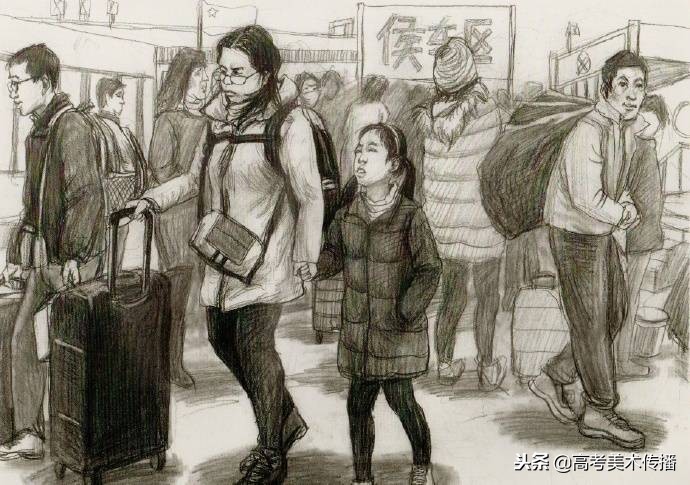 场景速写优秀案例赏析,场景速写命题创作照片
