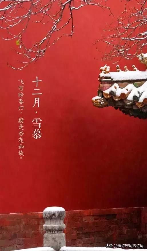 唐诗宋词的冬天美的不可方物,唐诗中的腊月古诗