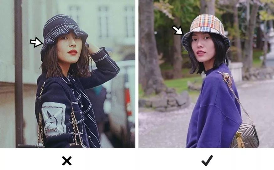 显脸小短发渔夫帽,适合短发的渔夫帽