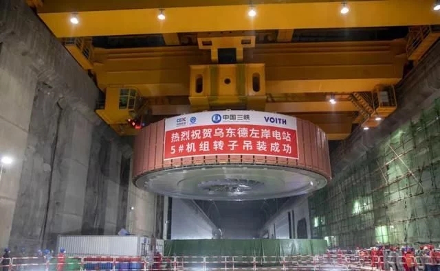 宏伟壮观的金沙江白鹤滩水电站,深山峡谷里的水电站