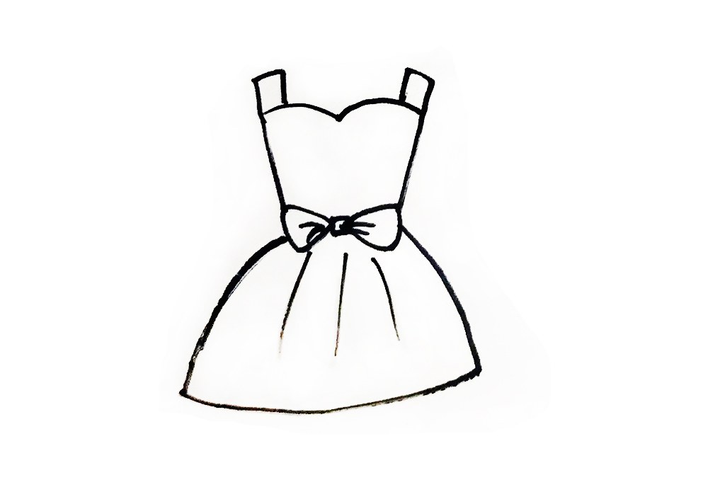 简笔画衣服教程幼儿园,衣服简单亲子简笔画