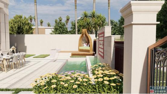 庭院设计庭院地面不会铺不用愁,有风水布局的庭院设计图片