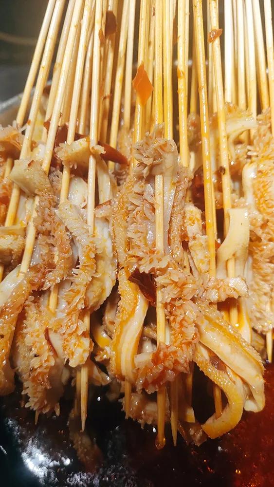 河东夜市老地方的涮牛肚,天津河东幸福里夜市