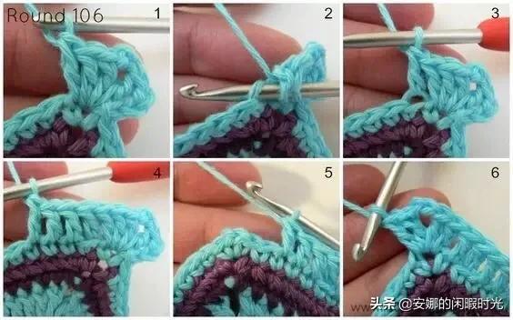 曼陀罗毯子编织教程,苏菲花园曼陀罗毯子钩法高清图解