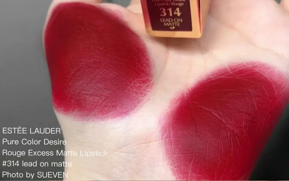 肖战亲选口红,肖战代言雅诗兰黛口红试色