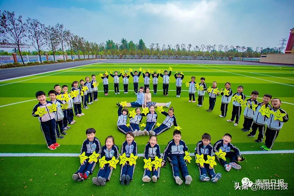 南阳第五完全学校全貌,南阳车站南路完全学校