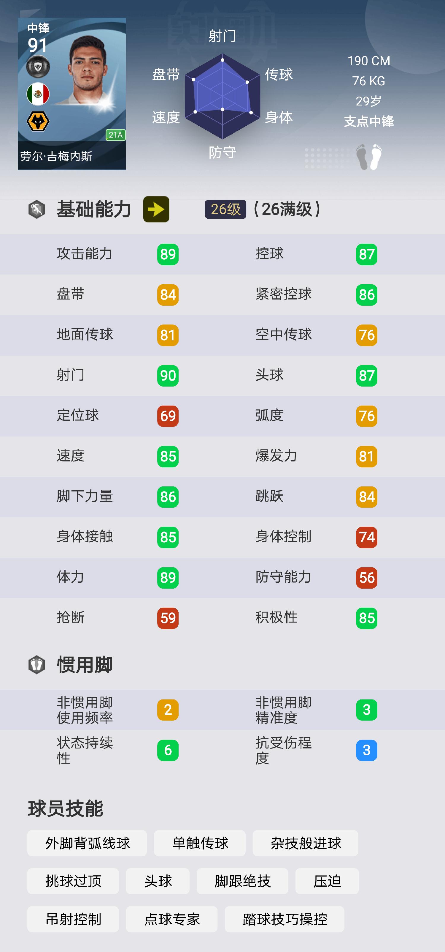 实况足球升黑中锋推荐,实况足球升黑球员