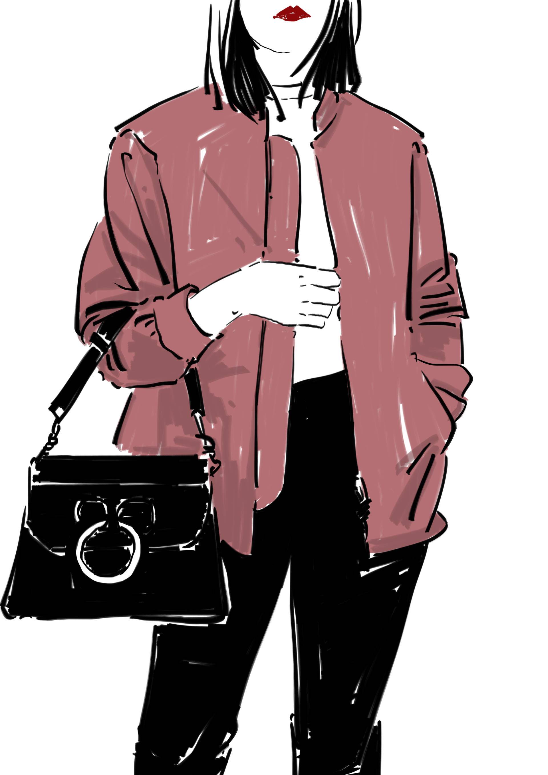 你看看现在的时尚icon,谁秋冬还在穿驼色?千娇百媚的粉才是首选