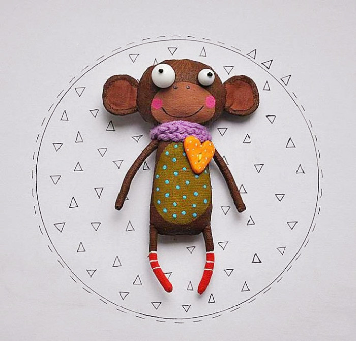 布艺小玩偶制作教程视频,格子布自制简单布艺小玩偶