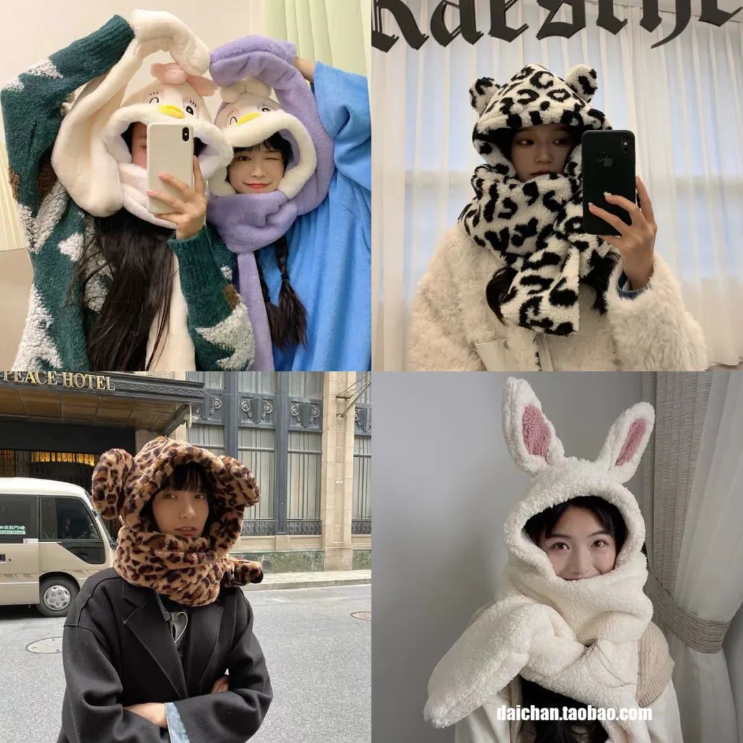 秋冬韩版小熊保暖帽,宝宝小熊丸子帽秋冬季保暖