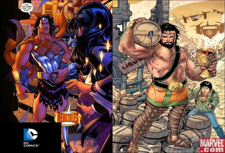 漫威dc互相抄袭角色,漫威dc相似人物的图片