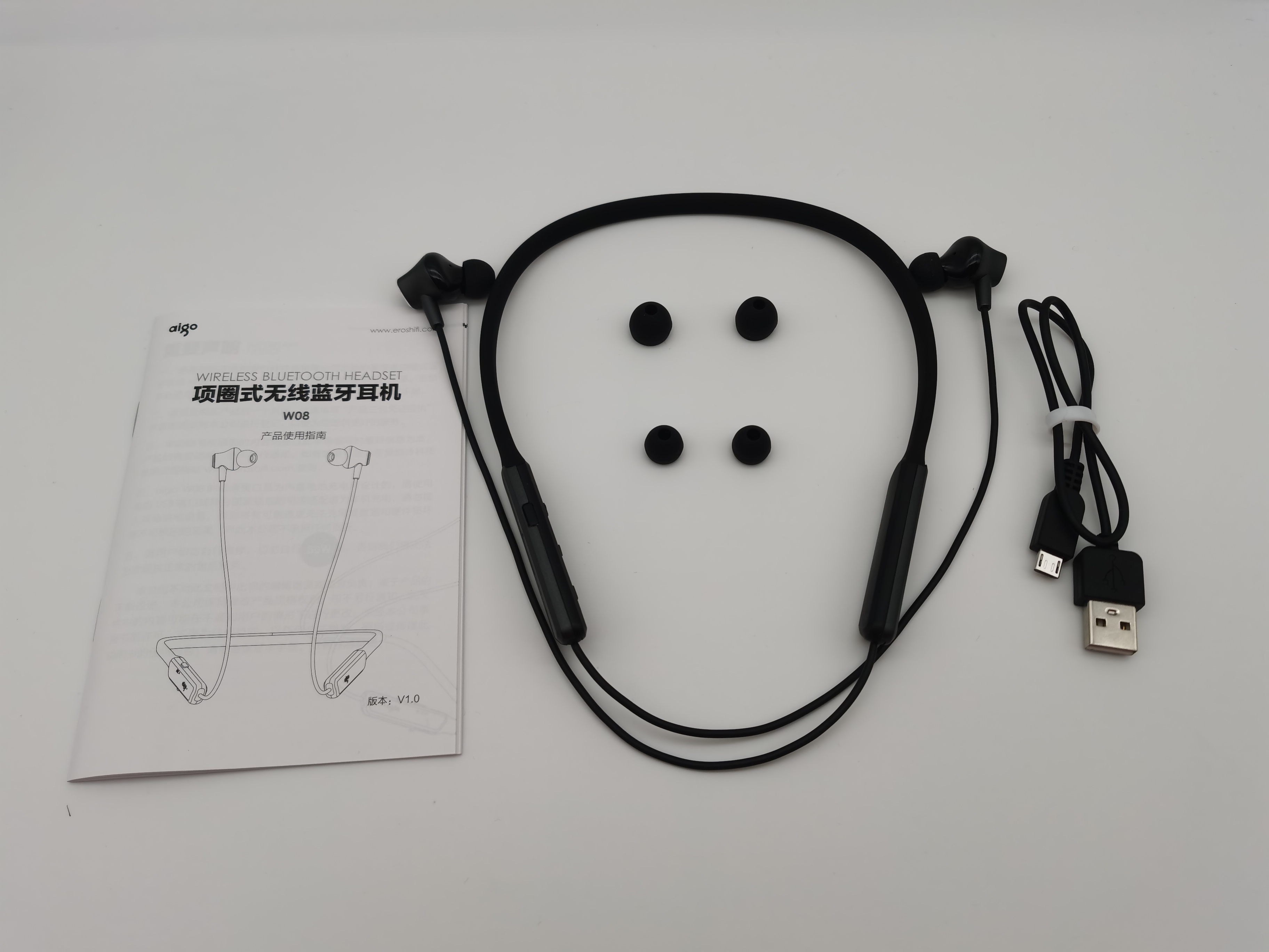 爱国者蓝牙耳机w08降噪怎么开,爱国者aigow08