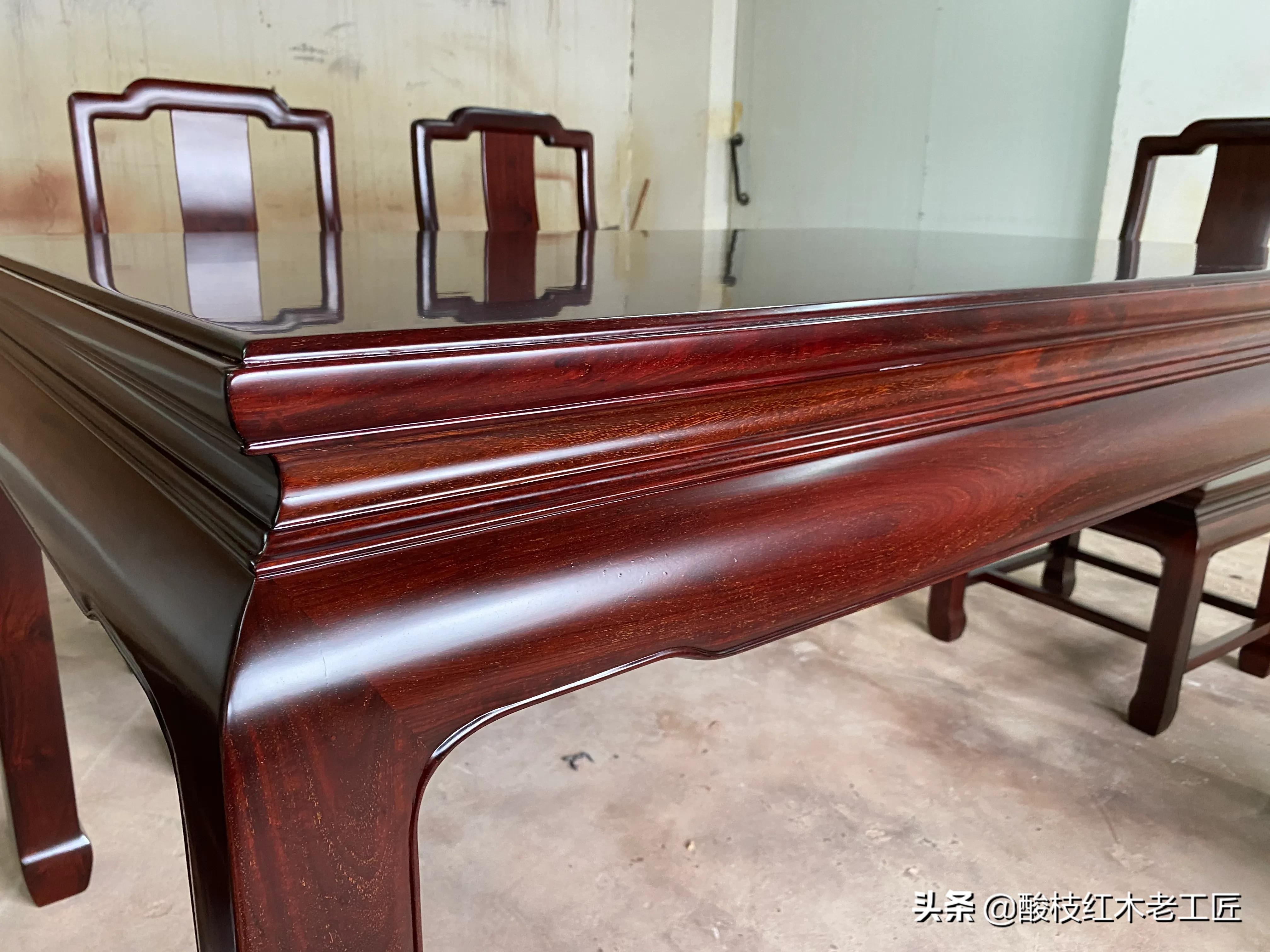 赞比亚血檀家具使用几年后的感受,血檀家具是什么颜色