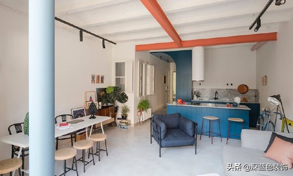 大师作！新装72㎡地中海公寓，餐桌直接移客厅找骂？业主：赞一个