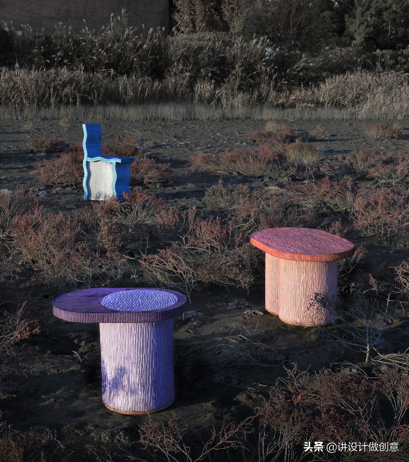 【创意设计】ChihoCheon用瓦楞纸板创造了丰富多彩的家具