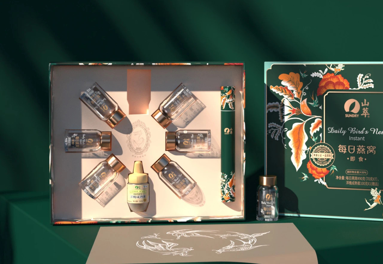 山萃燕窝官方旗舰店,燕窝包装设计作品鉴赏