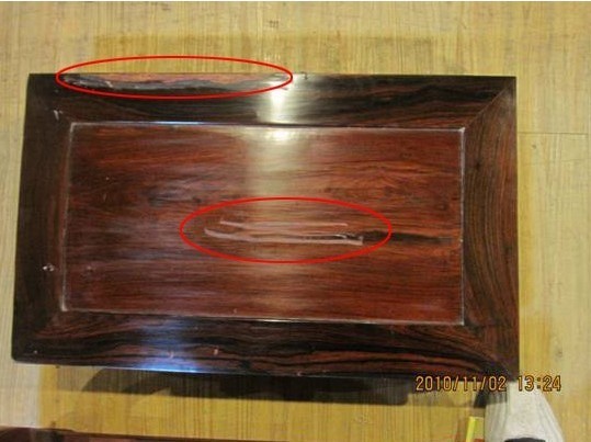 红木家具碰伤如何修复,红木家具出现划痕怎么处理