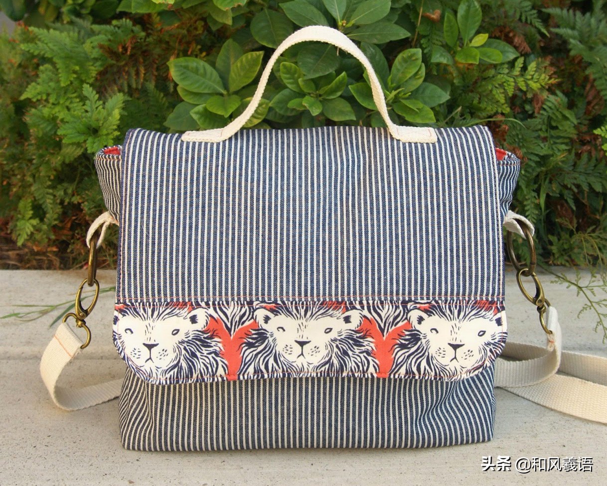 斜挎书包的手工教程,拼布双肩包的做法大全