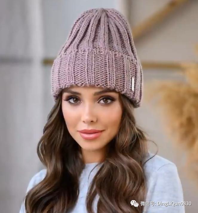 针织洋气气质帽子,针织帽子创意爆款