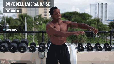 用哑铃练胸肌为什么肩酸痛,用哑铃想练肩膀怎样练宽