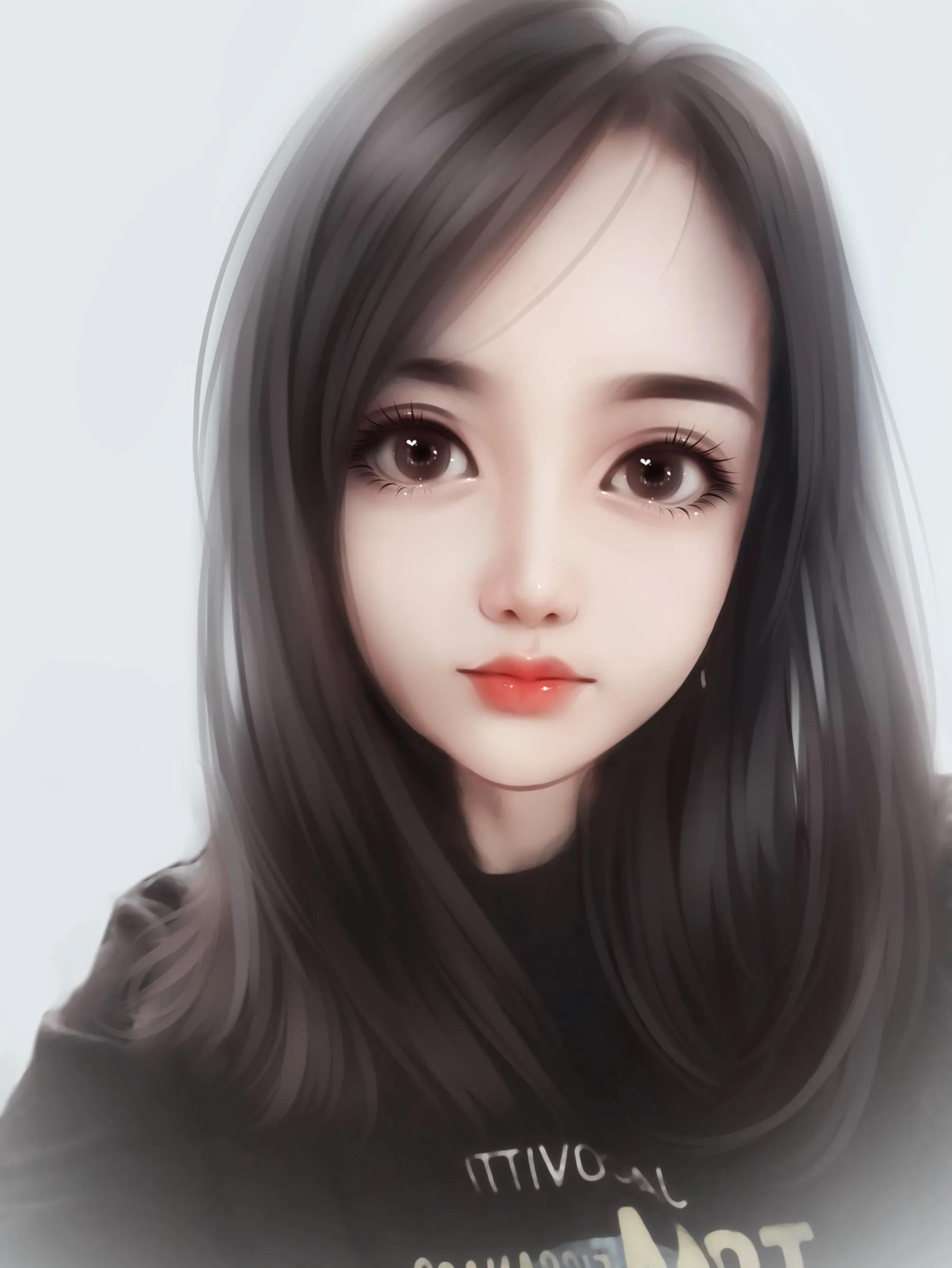 可爱的芭比娃娃手绘头像,换一换你的微信头像吧