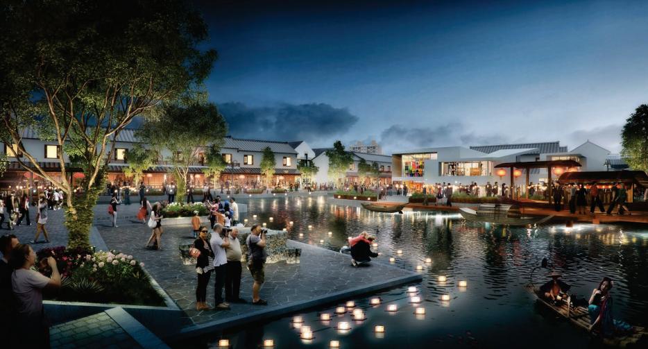 重庆温泉度假村规划效果图,重庆长寿万顺镇温泉小镇规划