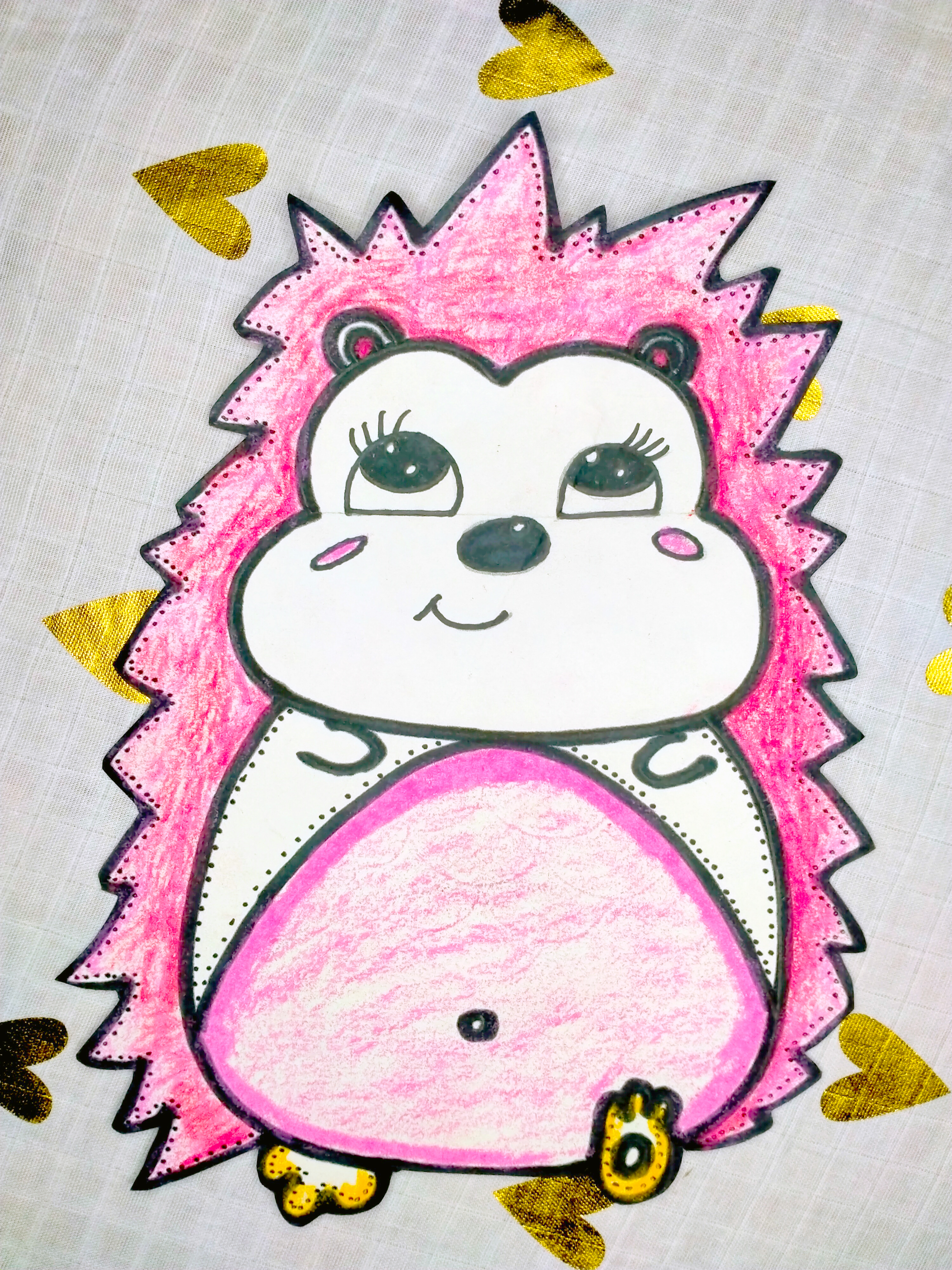 少儿线描课程|初级线描第四课-小刺猬,从儿童画到线描演变