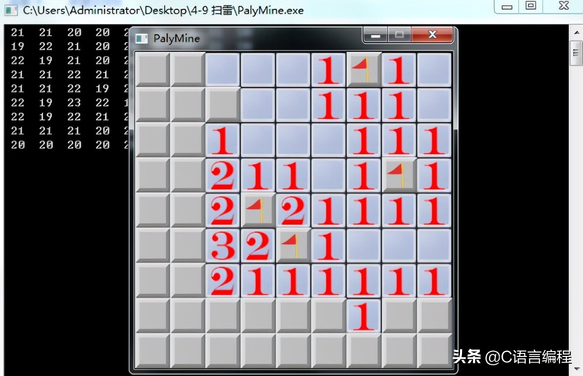 c语言扫雷代码和注释,扫雷游戏需要用到的c语言知识