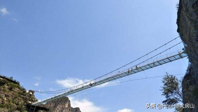 房山十六渡景区玻璃栈道多长,北京玻璃栈道房山