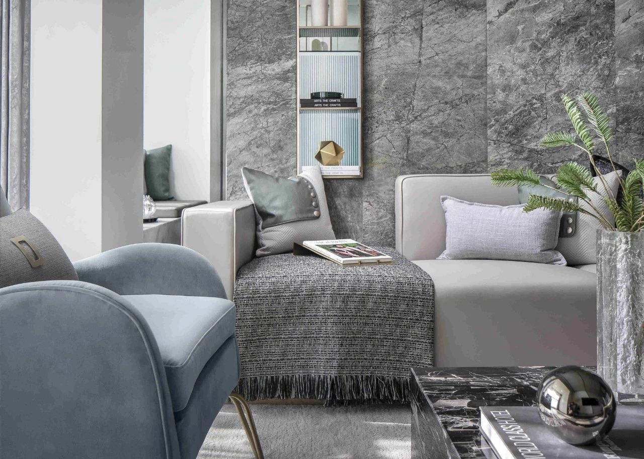 距离拥有一个爱马仕橙的家,不需要过多的费用,只需一片岩板设计