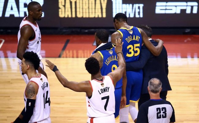 杜兰特的悲剧,杜兰特跟腱断裂事件