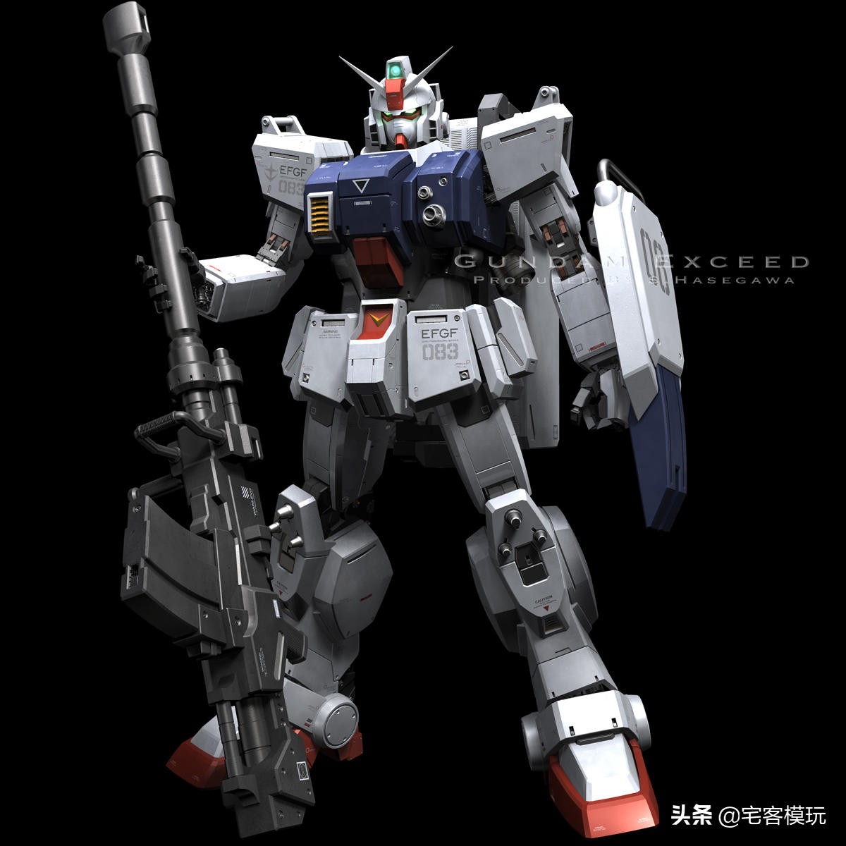 模玩机设：“爱娜，我喜欢你！”HG新生陆战型高达