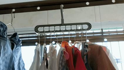 衣架收纳两件套,衣架一杆可以挂几十件