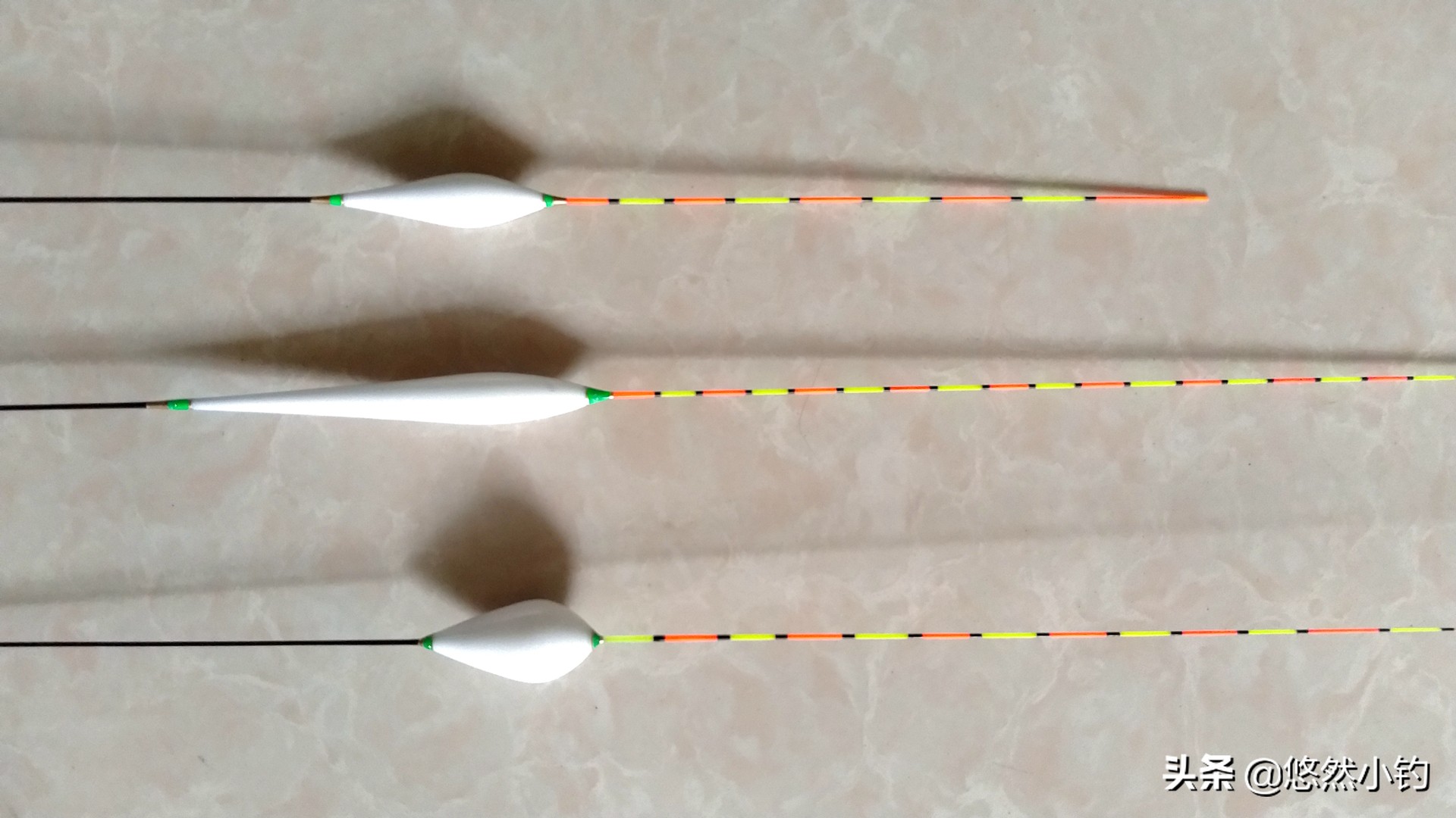 不同类型的浮漂,钓鱼时应该怎么选择浮漂