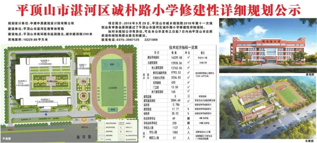 平顶山新建学校规划图,平顶山2023年五一路小学改造项目