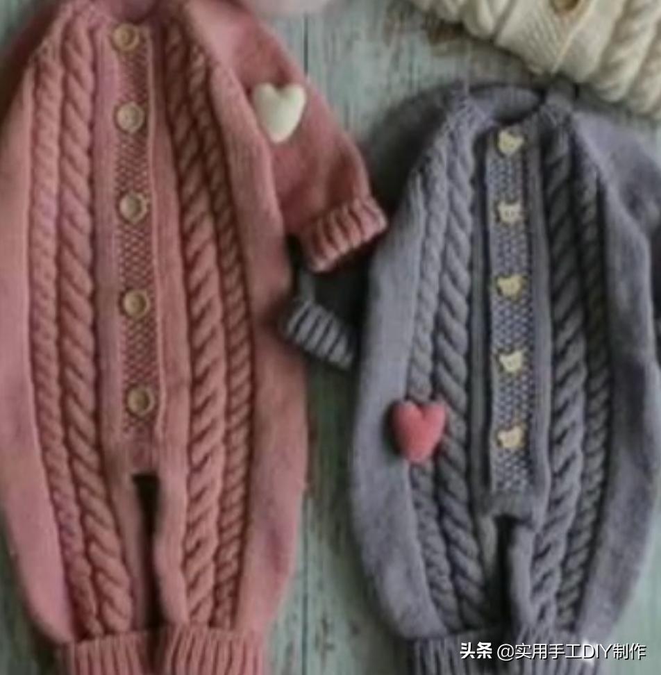 叶子针织宝宝连体衣裤教程 (连体婴儿裤子针织教程)