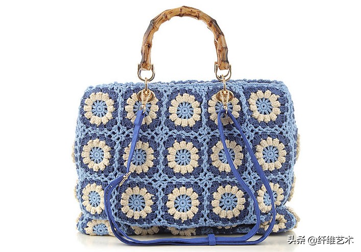 夏天适合女生背的钩针包包,给你推荐一款漂亮的钩针包包