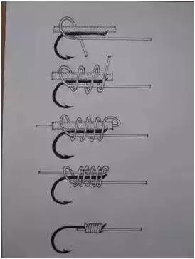 有洞的绑鱼钩方法图解,一字绑鱼钩简单教程