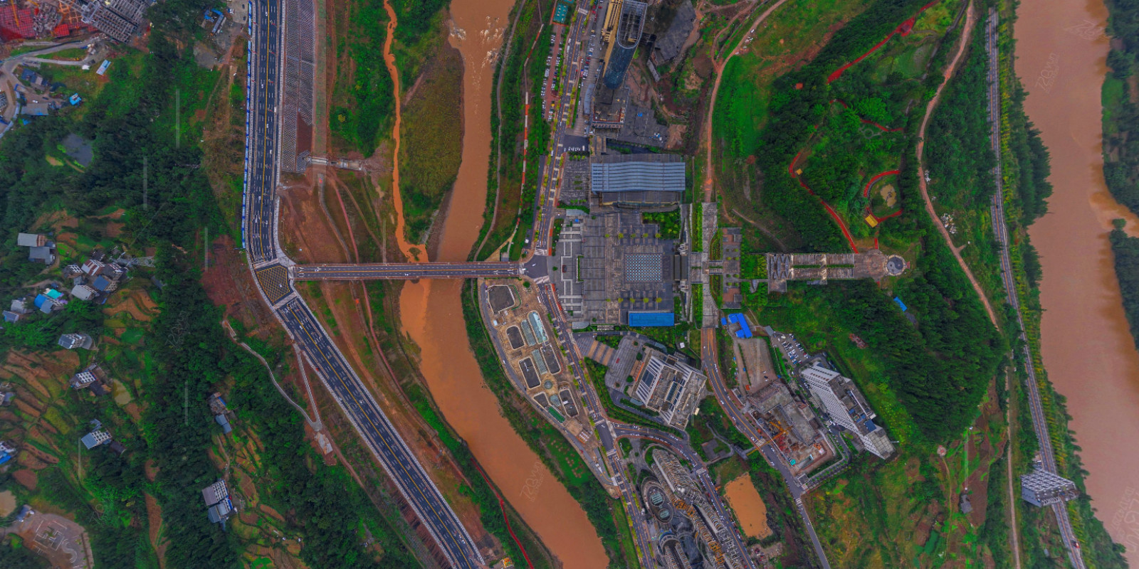 上帝视角看桂平各镇,上帝视角看巴中抖音