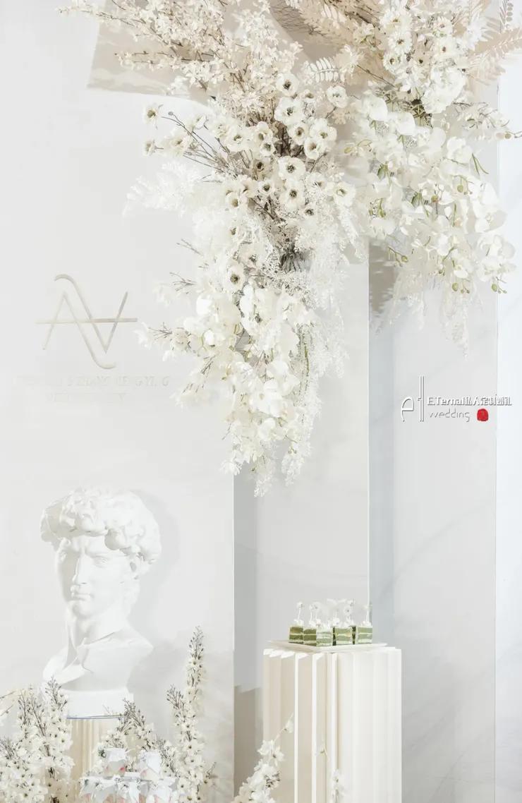 纯净婚礼布置,艺术极简婚礼主题设计